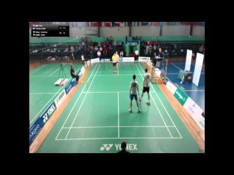 Badminton Ireland u19 Open - Mens Doubles Final, Set 2 (Dolan & Walsh vs Hall & Gilmore)