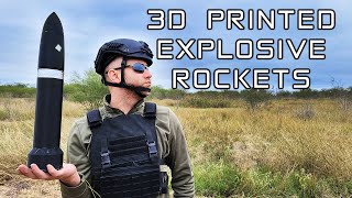 3D Printed Explosive Rocket Testing | Feat D&S Creations