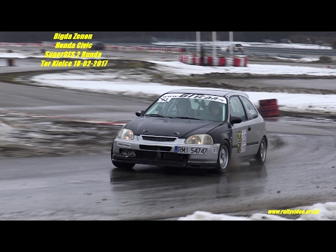 Bigda Zenon - Honda Civic - SuperOES 2 Runda  Tor Kielce 18-02-2017