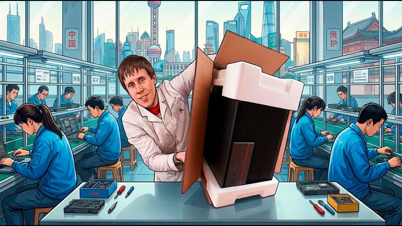 Я на КИТАЙСКОМ ЗАВОДЕ ПК КОРПУСОВ