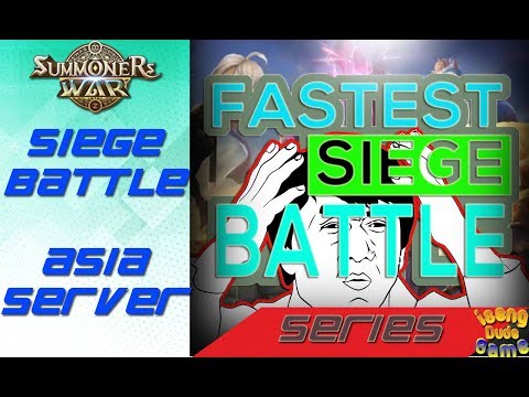 Siege Battle TOP 10 Asia Server VS MonteCarlo VS Candy House Fastest Siege Ever