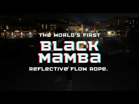 The World's First Reflective Flow Rope | Black Mamba | by SLUSHROPES