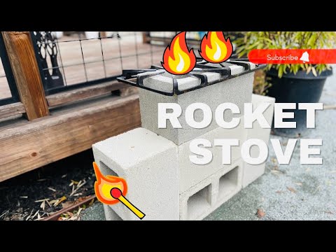The "5 Block" Rocket Stove | DIY Rocket Stove Using Concrete/Cinder Blocks - Best Step by Step DIY