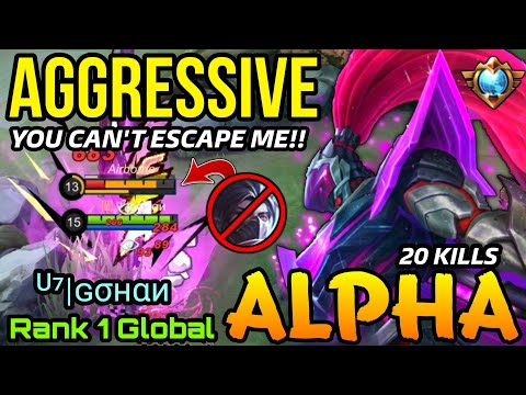 20 Kills Aggressive Play Alpha General Void! - Top 1 Global Alpha by ᵁ⁷|ɢσнαи - MLBB