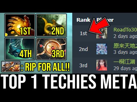 TOP 1 TECHIES DOTABUFF!! WTF He plays Techies in different style!