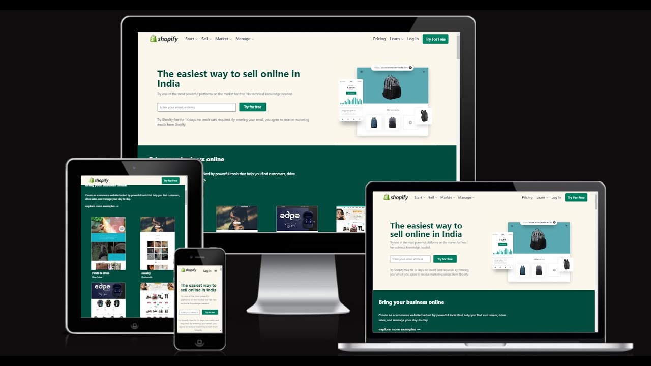 shopify clone using Tailwind CSS