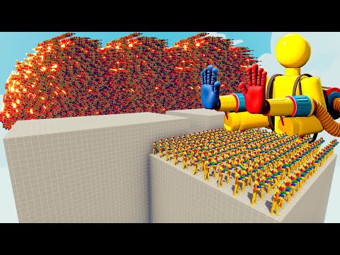 200x PLAYER (POPPY PLAYTIME) + 1x GIANT vs EVERY GOD - Totally Accurate Battle Simulator TABS