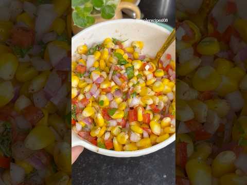 ZERO OIL Sweet Corn Chaat | Sweet Corn Salad | Corn Chat #sweetcorn