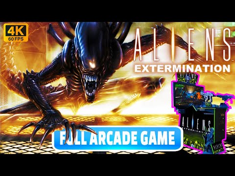 Aliens Extermination Arcade (2006) 4k Rendered Longplay **PROPER SOUND VERSION**