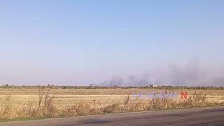Пожар под Николаевом: над городом поднимается столб дыма (видео)