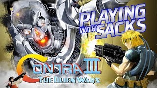 Contra III - SNES - Playing with Sacks