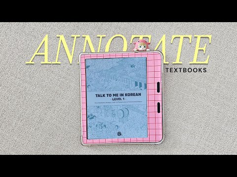 Annotating Textbooks on the Kobo Libra Colour | Study Test with Korean PDFs