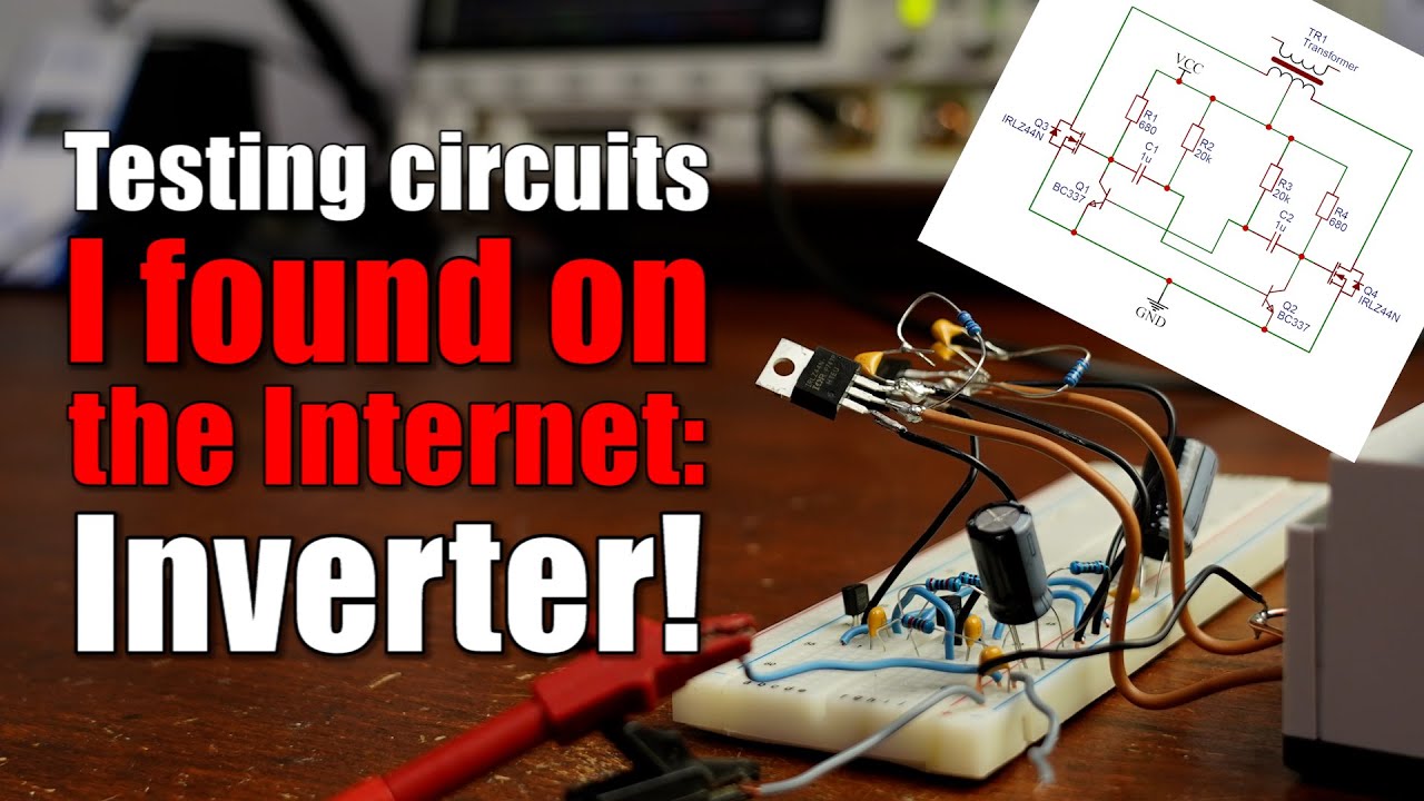 Testing circuits I found on the Internet: Inverter! It does work, BUT.