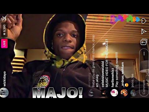 Wizkid Vibes To Majo By Dj Tunez ft Alpha P & Tay Iwar On His Instagram Live.