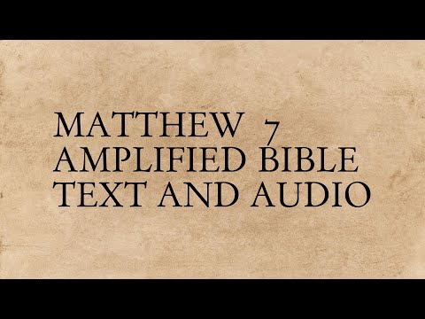 Matthew 7 7 Amplified