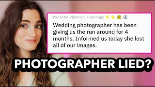 Wedding Photographer LOSES Pictures Then LIES To Clients