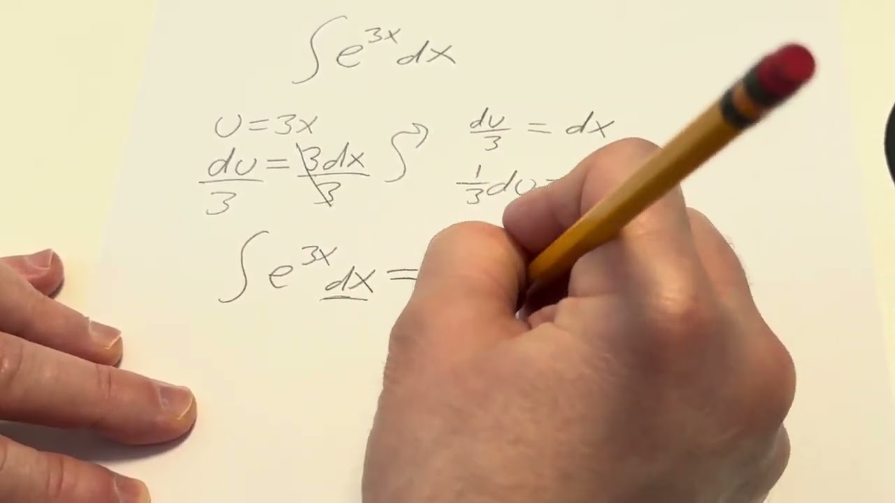 How to Evaluate an Indefinite Integral with the Natural Exponential Function using Substitution