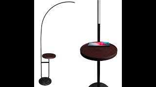 LampDepot LED Floor Lamp with Wireless Charger (2-Pack)