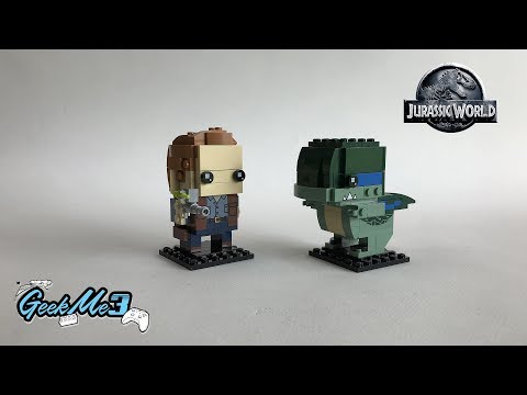 Vidéo LEGO BrickHeadz 41614 : Owen & Blue (Jurassic World)