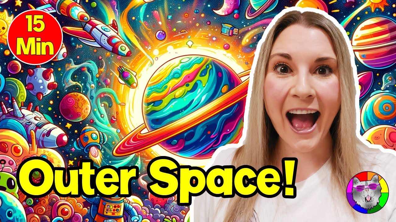 Preschool Learning Drawing and Art, Outer Space for Preschoolers and Toddlers