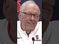 Syracuse Coach Jim  Boeheim GOES OFF on reporter ? #shorts