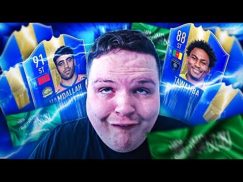Using a FULL TOTS SAUDI LEAGUE TEAM in fut champs on FIFA 19...