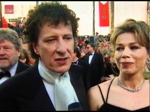 Courtney Love, Brenda Blethyn and Geoffrey Rush on the red carpet at the Oscars