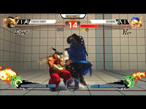 CCG Canada Cup 2015 - Itabashi Zangief vs Kazunoko - EX Green Hand Clutch
