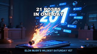 Elon Musk's 21 Posts on June 20th — His Wildest Saturday Yet