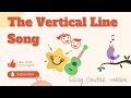 The Vertical Line Song - Lyric Video - Easy Guitar Version - Teacher Zia Preschool Music