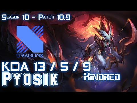 DRX Pyosik KINDRED vs NUNU Jungle - Patch 10.9 KR Ranked