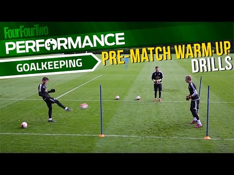 Goalkeeper training drills | Pre-match warm up | Swansea City Academy