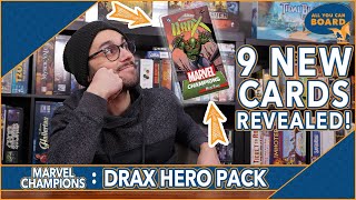 DRAX Hero Pack | Marvel Champions | 9 NEW CARDS Revealed (An Aggressive Protection Hero!)