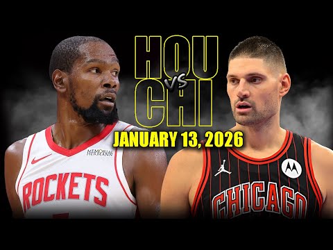 Houston Rockets vs Chicago Bulls Full Game Highlights – January 13, 2026 | NBA Season