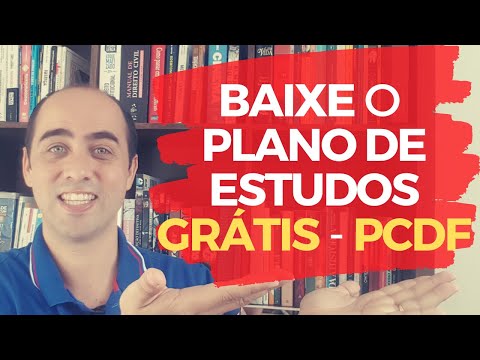 Concurso da PCDF ESCRIVÃO - Plano de estudos gratuito