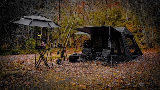 男心くすぐる無骨キャンプギアで冬キャンプ🏕️を最高のひとときに。焚き火以外の寒さ対策でポカポカ　ブラックキャンプ