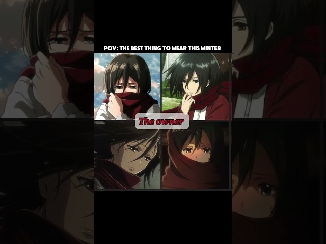 Vídeo relacionado con Jilijia Bufanda Anime Mikasa Ackermann Bufanda Roja Unisex Invierno Cálida Suave Pañuelo Cospaly Accesorios, rojo, 160 x 70 cm