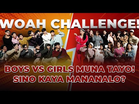 VLOG No. 287 Woah Challenge! Girls vs Boys muna tayo! Sino kaya mananalo?