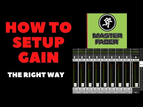 How to set up your gain using Master Fader 5