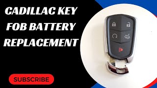 Cadillac Key fob Battery Replacement (ATS, XTS, CTS, CT6, SRX, XT5, Escalade)