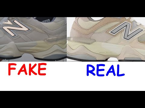 New Balance 9060 shoes real vs fake. How to spot fake New Balance 9060 sneakers