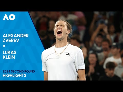 Alexander Zverev v Lukas Klein Highlights | Australian Open 2024 Second Round