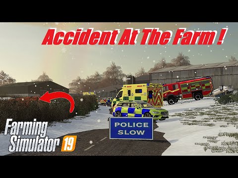 Winter Accident Outside The Farm ! Ep21 | Chellington Valley | Farming Simulator 19