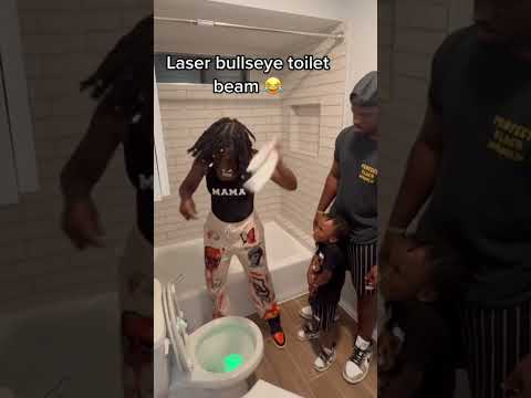 How To Pee Standing Up 101 #Shorts #LaserBullseyeToiletBeam