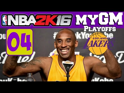 NBA2K16 PC "MyGM" [Playoffs Round 1 Game 04] Lakers vs Warriors - SWEEP? || 720/60fps HD