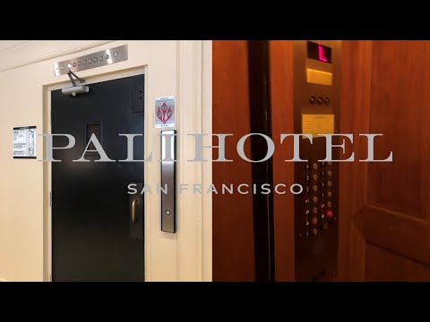 Slow OTIS Traction Swing Door Elevator - The Palihotel - San Francisco, CA