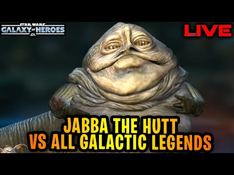 Jabba the Hutt Gameplay Testing vs ALL Galactic Legends - 3v3 Grand Arena Domination - SWGoH