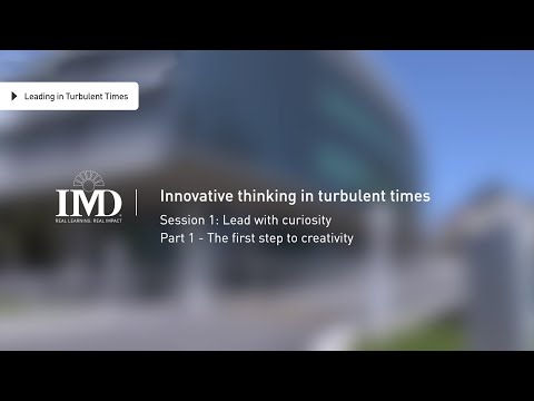 Innovative thinking in turbulent times: Session 1 Part 1