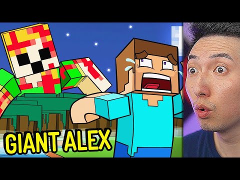 Reacting to The TRUE Story of Minecraft GIANT ALEX..