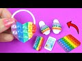 DIY MINIATURE POP IT DOLL CRAFTS